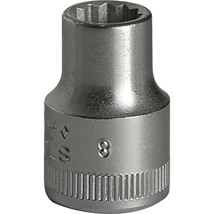 Stahlwille Bit- und Steckschlüsselset 3/8″ mit 8 mm Steckschlüsseleinsätzen, aus HPQ®-Hochleistungsstahl, verchromt, DIN 3124 und ISO 2725-1 konform – Bild 1