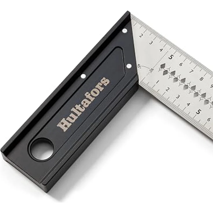 Hultafors Winkel Pro 205mm x 45mm, Aluminium mit Toleranz von ±0,03°, 45°/90°/135°, Anreißfunktion & Mittellinie, Messfunktion für Längen & Winkel, Made in EU, Modell 260303 – Bild 3