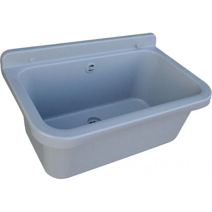 Hydroland Economy Sink Waschbecken (210 mm, 550 mm) - 55 x 34 cm, weiß