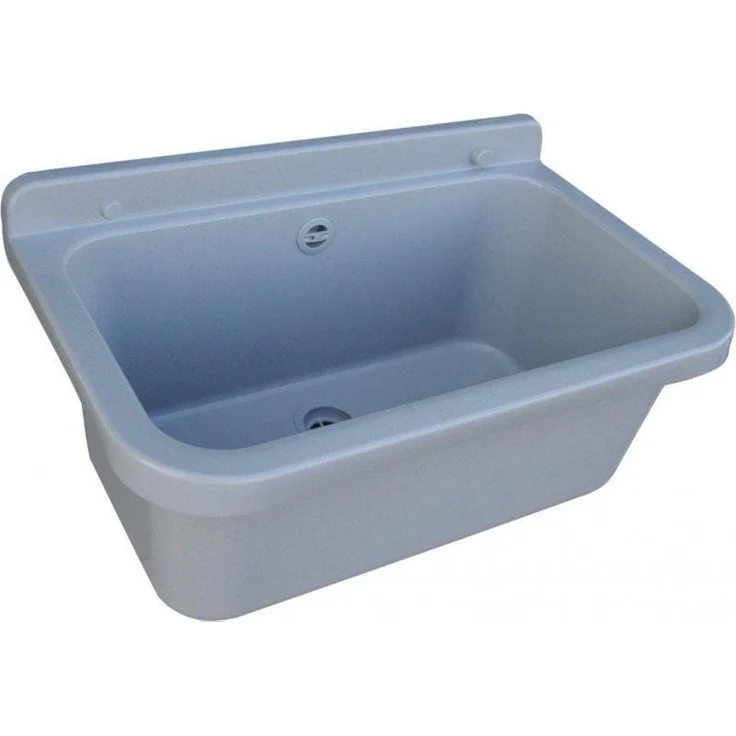 Hydroland Economy Sink Waschbecken (210 mm, 550 mm) - 55 x 34 cm, weiß