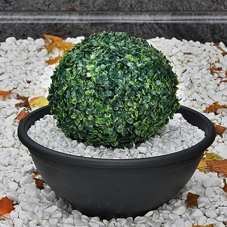 Relaxdays Marmorkies, 5kg, Dekosteine, Kieselsteine, Gartenkiesel, Beet, Blumentopf, Grab, Zierkies, weiß, Marmor, 15-25mm – Bild 2