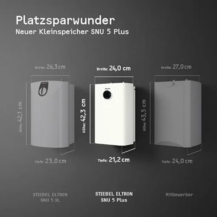 STIEBEL ELTRON SNU 5 Plus, Untertischboiler 5 Liter Niederdruck, antitropf- und thermostop-Funktion, kompakt, 2 kW, Made in Germany – Bild 5