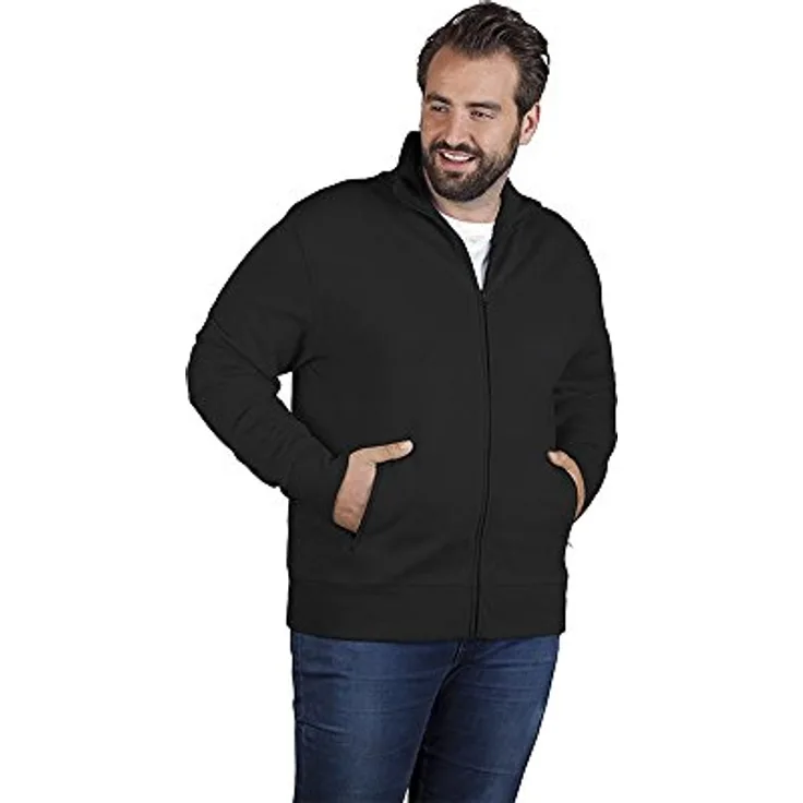 Promodoro 5290F-9D-3XL Arbeitsweatshirtjacke, Schwarz, 3XL