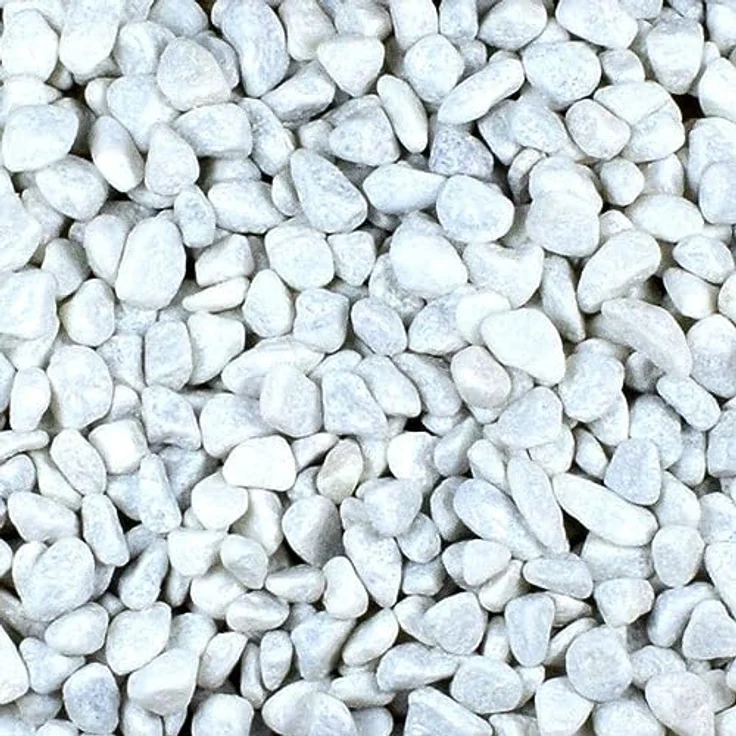 Zierkies 25 kg 25-40 mm Aquarium Carrara Weiß Garten Kies Marmor Gabion Steinteppich – Bild 1