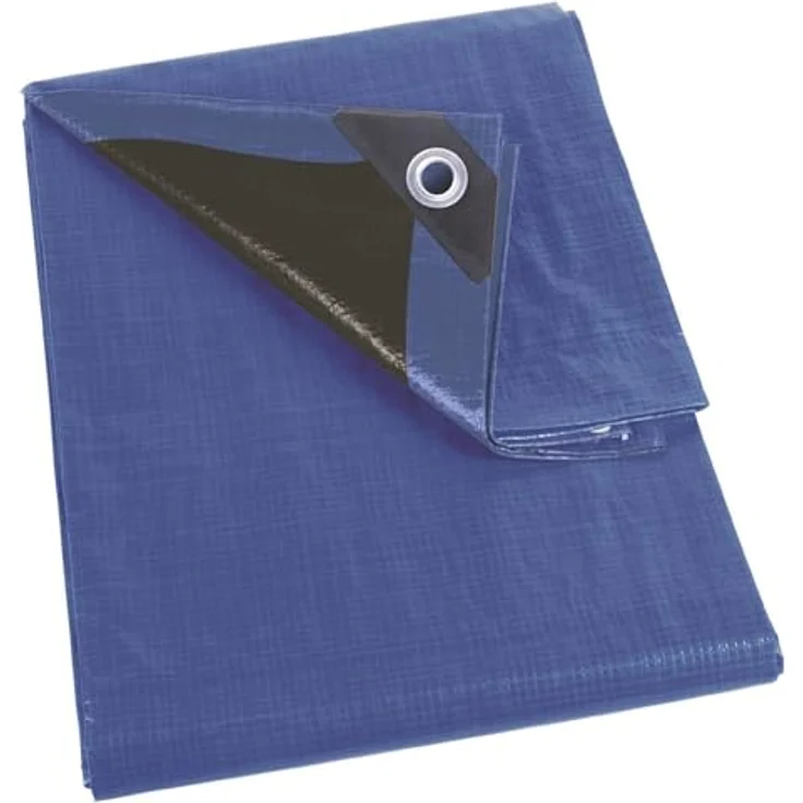 Perel 140-0508 Abdeckplane Super Stark, Blau-Schwarz, 5 x 8 m – Bild 2