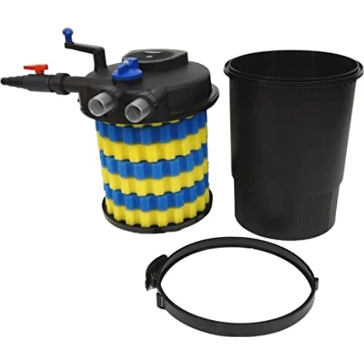 Aquaristikwelt24 CPF 30000, Bio Druckteichfilter 60000l inkl.55 Watt UVC Klärer - Selbstreinigend – Bild 5