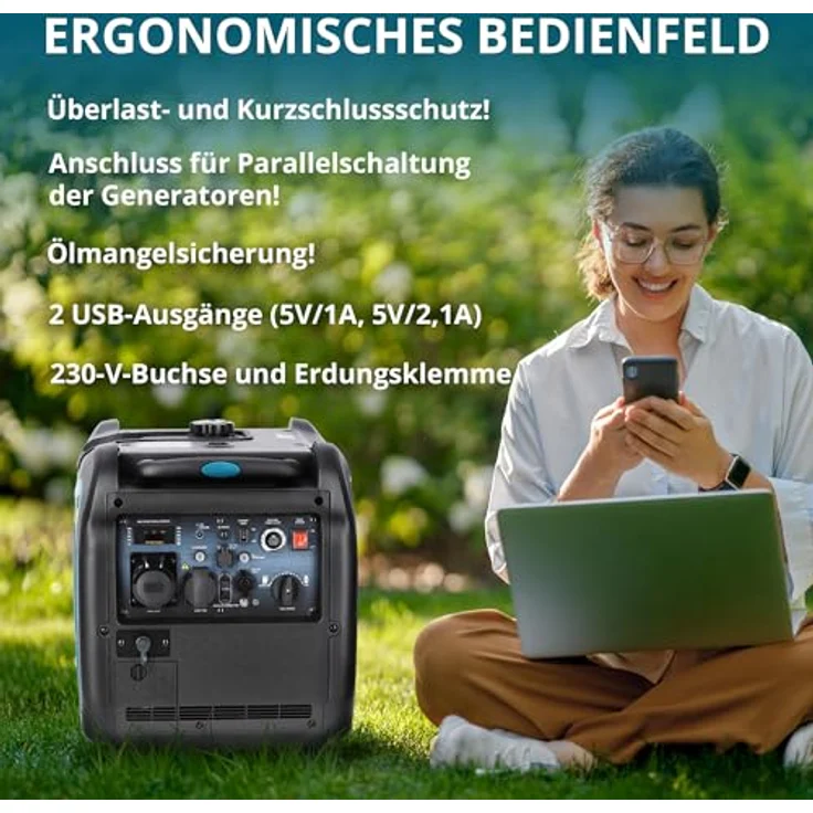 Könner & Söhnen KS 5500iEG S Inverter Stromgenerator, 5500W Notstromaggregat für zuverlässige Energieversorgung – Bild 4