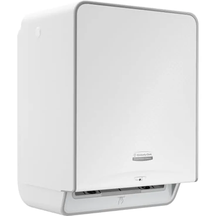 Kimberly-Clark Professional ICON-Rollenhandtuchspender (53940), automatischer, berührungsfreier Spender mit weißem Gehäuse und Mosaikdesign, geräuscharm