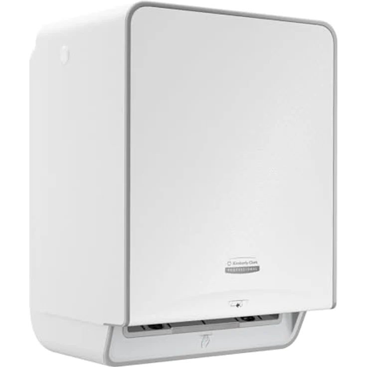 Kimberly-Clark Professional ICON-Rollenhandtuchspender (53940), automatischer, berührungsfreier Spender mit weißem Gehäuse und Mosaikdesign, geräuscharm – Bild 1