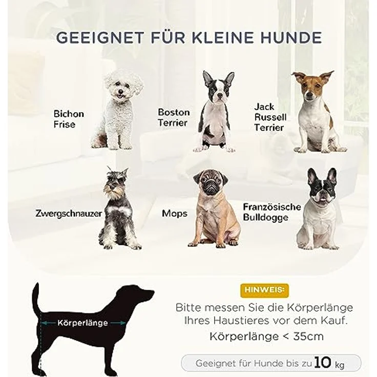 Pawhut Haustiersofa Hundesofa Hundebett mit Holländischer Samt Schaumstoff Birke Bein für Katzen Hunde 86 x 55 x 33 cm Hellgrau – Bild 4