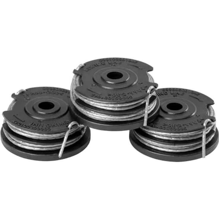 Greenworks 29187 Tools 3 Stück Doppel-Fadenspule für 40V Rasentrimmer (21107), 6 m x 1.60 mm – Bild 2