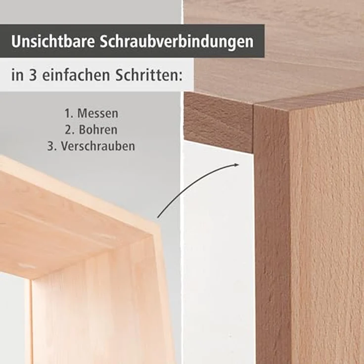 wolfcraft Undercover Jig-Set TX, Komplettset für präzise Taschenbohrungen und versteckte Holzverbindungen – Bild 4