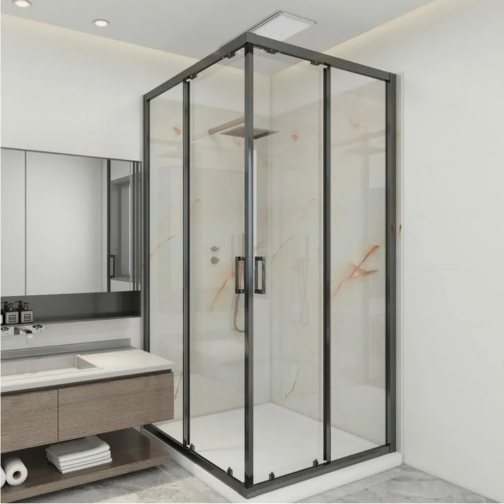 neu.haus Duschrückwand, Wandpaneel »Bladel« 8er Set 120 x 60 cm Jade Marble, 8-tlg, für Badezimmer und Küche geeignet