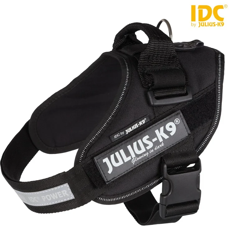 Julius-K9® IDC Powergeschirr Gr. 0 bis XXL schwarz Gr. 0 (M-L) – Bild 1
