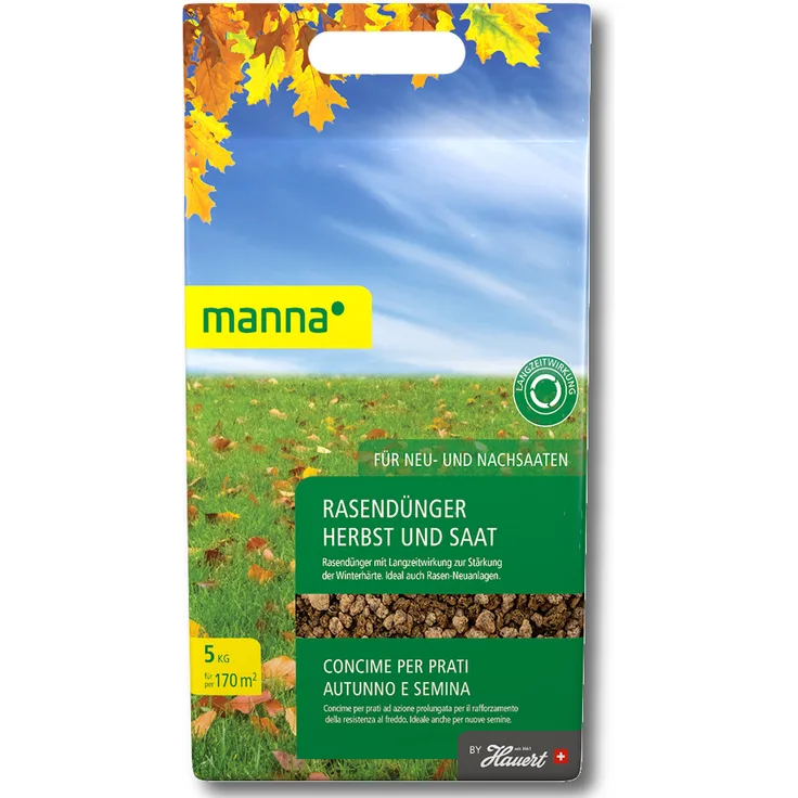 Manna Rasendünger Herbst und Saat, 5 kg
