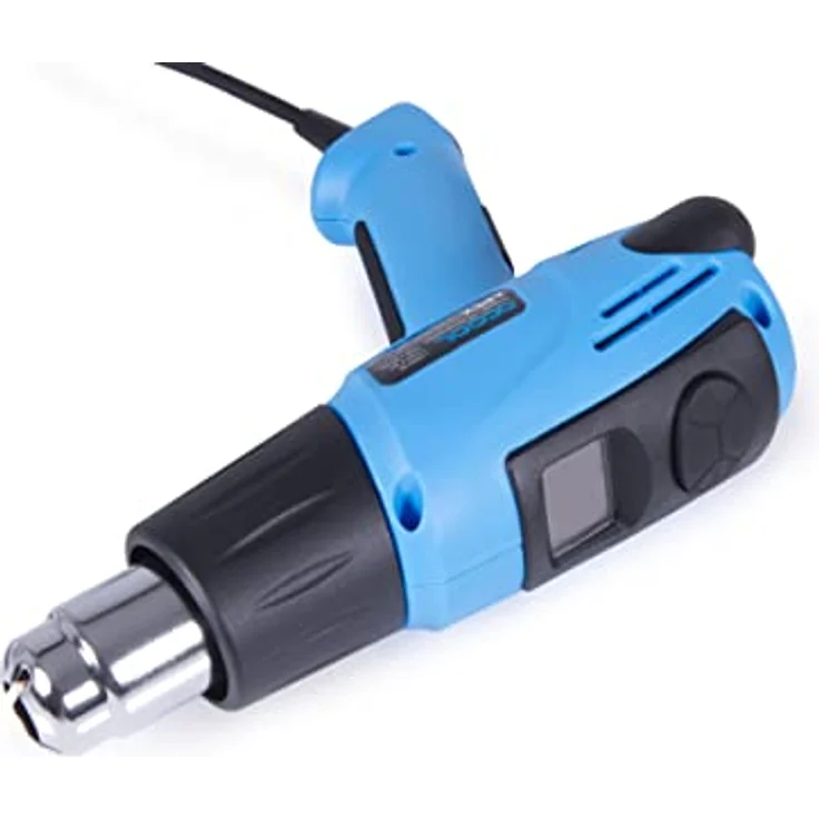Alphacool Apex Heat Gun, Heißluftföhn mit LCD Bildschirm, 80-650°C, 2000 Watt, blau – Bild 4