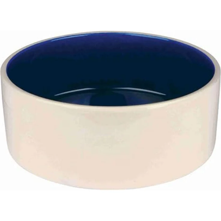 Trixie Keramiknapf creme-blau 2,3 l /ø 22 cm – Bild 2