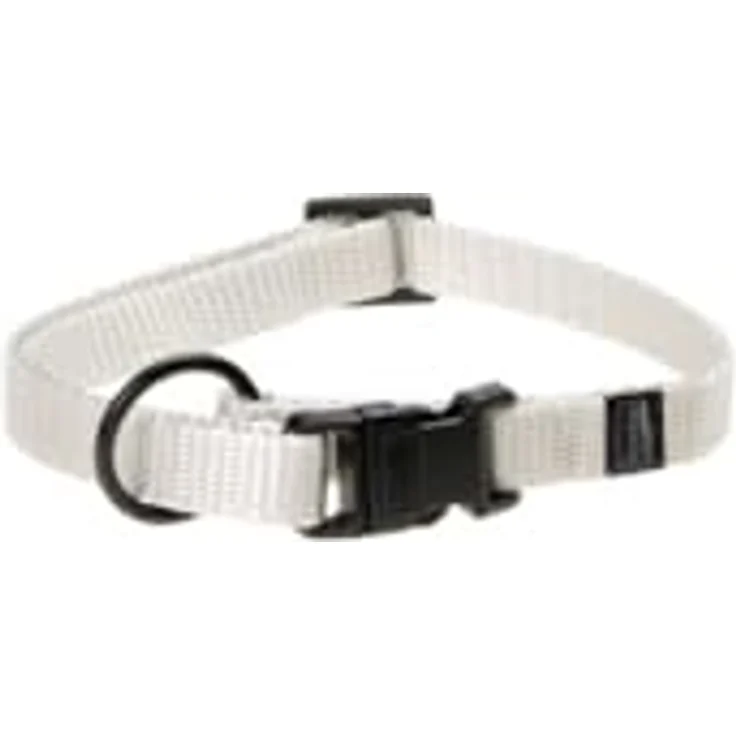 Karlie Art Sportiv Plus, verstellbares Hundehalsband aus robustem Nylon mit Zugentlastung, XS, Hellgrau, 20-35x1 cm – Bild 2