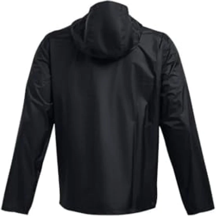 Under Armour Cloudstrike 2.0, Herren Jacke, leichte und atmungsaktive Sportjacke mit verstellbarer Kapuze, Schwarz/Weiß, Größe M – Bild 4
