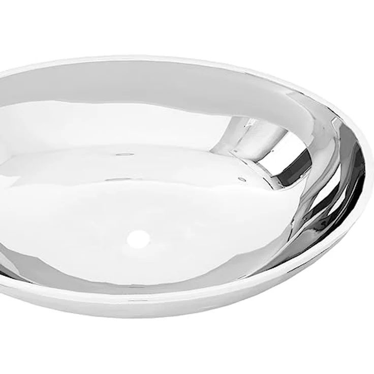 vidaXL Waschbecken 40 x 33 x 13,5 cm Keramik Silber – Bild 6