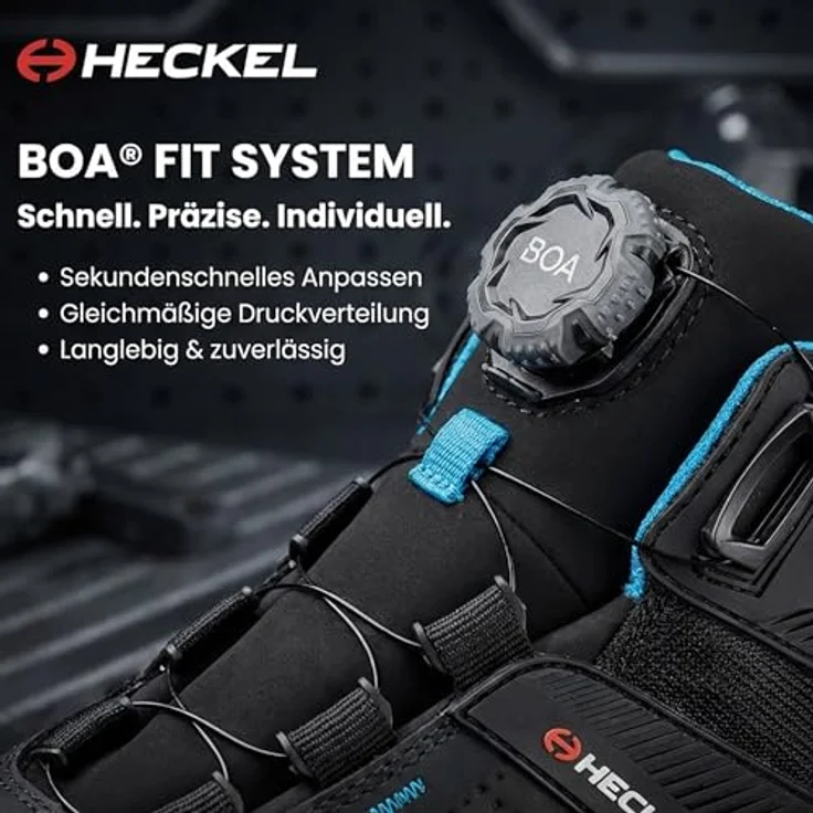 Heckel Mac Crossroad 3.0 S3 Sicherheitsschuh, metallfrei, wasserabweisend, mit BOA-Fit System, Größe 36–48, schwarz – Bild 6