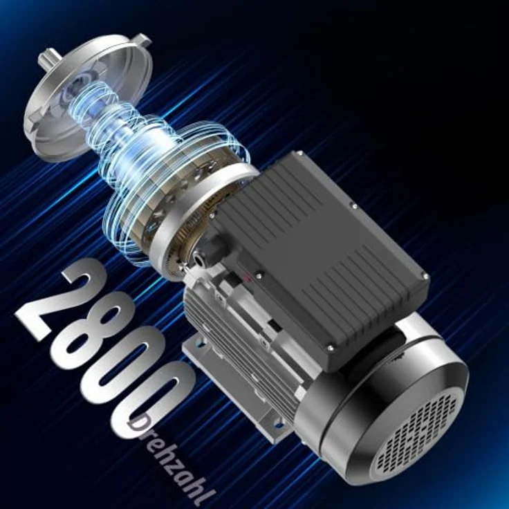 VEVOR 2,2 kW Elektromotor 2800 U/min, einphasig für Luftkompressoren, B3-Rahmen, 24 mm Keilwelle, Rechts-/Linkslauf, AC 220-240 V, 13,8 A – Bild 8