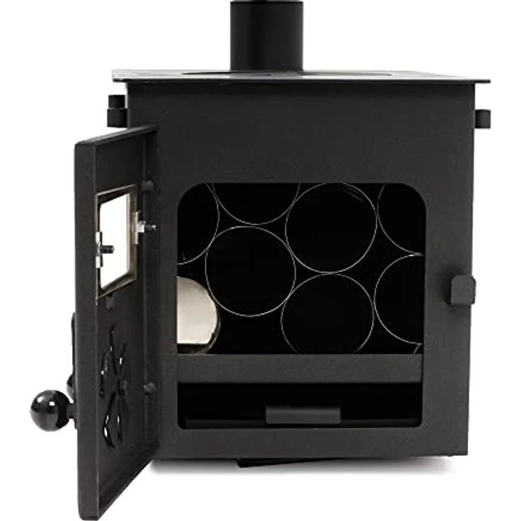 CampFeuer Zeltofen, 54 x 40 x 259,5 cm, vielseitige Zeltheizung und Kochstelle für Outdoor, inkl. Funkenschutzrohr und integrierten Zuluftregler – Bild 9