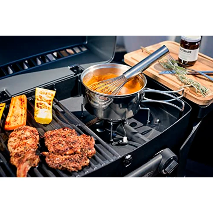 Enders Urban Pro Tischgrill Gasgrill klein, Grillfläche 48 x 32 cm, Edelstahl, mit Thermometer, mit Deckel – Bild 5