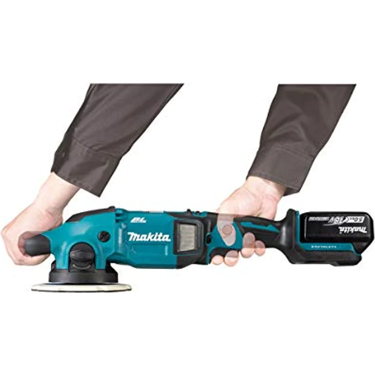 Makita DPO600RTE 18V 150mm 2x5Ah Akku-Exzenterpolierer – Bild 2