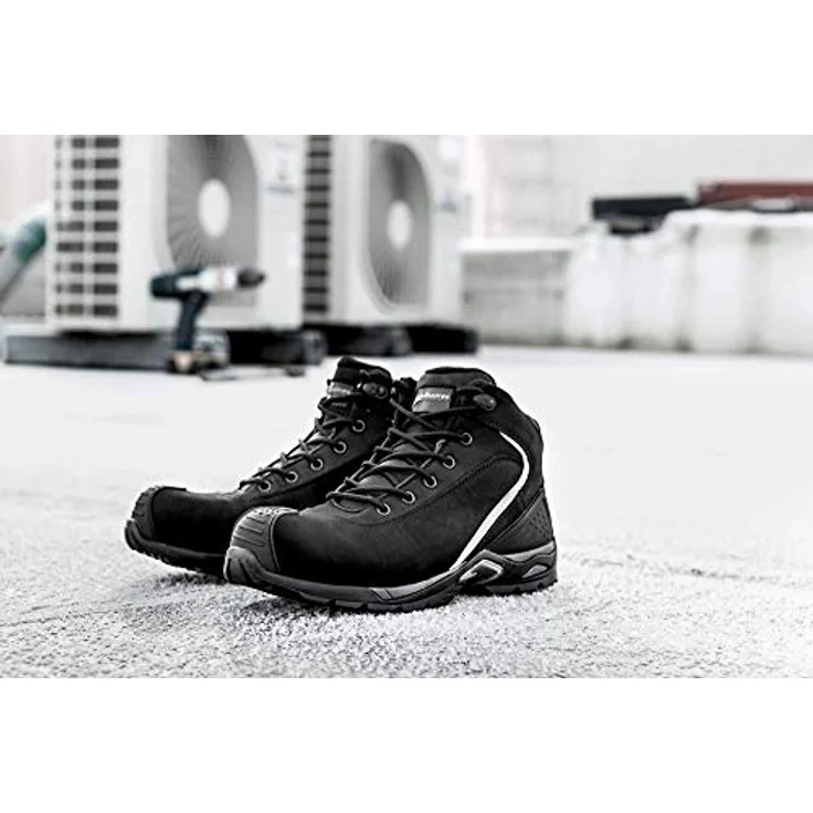 Albatros RUNNER XTS Arbeitsschuh, Cross-Terrain Sicherheitsstiefel mit Fiberglaskappe, wasserabweisendes Nubukleder – Bild 5