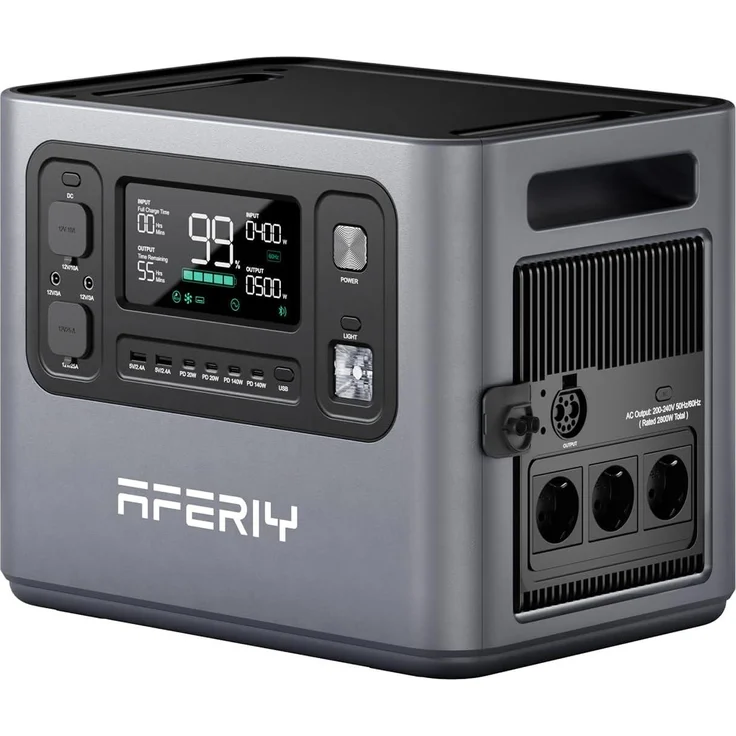 AFERIY P280 Powerstation 2800W/2048Wh mit LiFePO4 Akku
