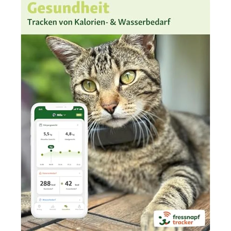 Fressnapf GPS Tracker für Katzen - 2. Generation - Ohne ABO - Ortung ohne Entfernungsbegrenzung - Aktivitätserkennung & Gesundheitsfunktion - Katzenfreundliches Design – Bild 3