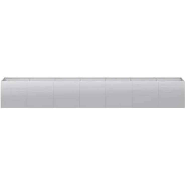 vidaXL Pflanzkübel 280x40x40 cm Verzinkter Stahl, Garten-Garten-Pflanzkübel, Outdoor-Pflanzgefäß, Hochbeet, Blumenkasten, Korrosionsbeständig – Bild 4
