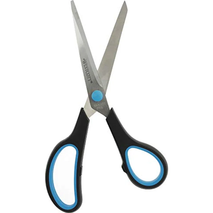 Westcott Schere Easy Grip E-30283 00 20cm Stahl schwarz/blau – Bild 6