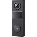 Tapo D205 Akku-Videotürklingel, WLAN Türklingel mit 2K Kamera, 160° Weitwinkel, Zwei-Wege-Audio, integrierter Akku, microSD Speicherung bis 512 GB, kompatibel mit Solarpanel