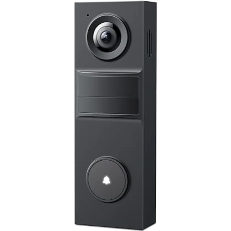 Tapo D205 Akku-Videotürklingel, WLAN Türklingel mit 2K Kamera, 160° Weitwinkel, Zwei-Wege-Audio, integrierter Akku, microSD Speicherung bis 512 GB, kompatibel mit Solarpanel – Bild 1