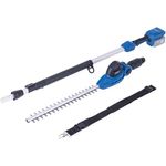 Scheppach Akku-Teleskop-Heckenschere C-PHS410-X, 410 mm Schnittlänge, max. Aststärke 16 mm, Gesamtreichweite 2,6 m, 11 einstellbare Winkel, 20-Volt-IXES-Serie