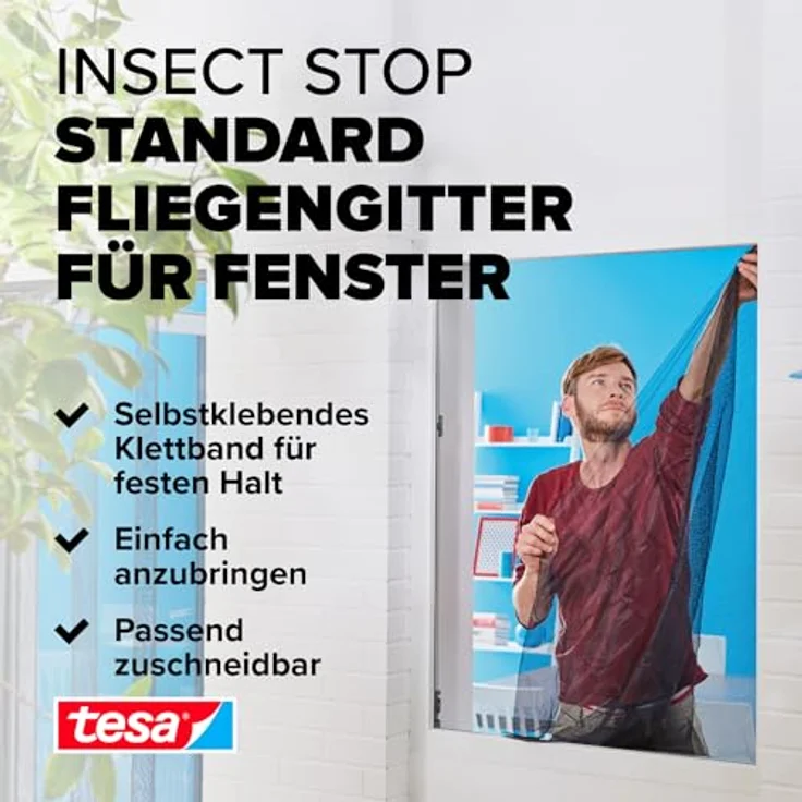 tesa Insektenschutz-Gitter STANDARD 150 x 180 cm – Bild 2