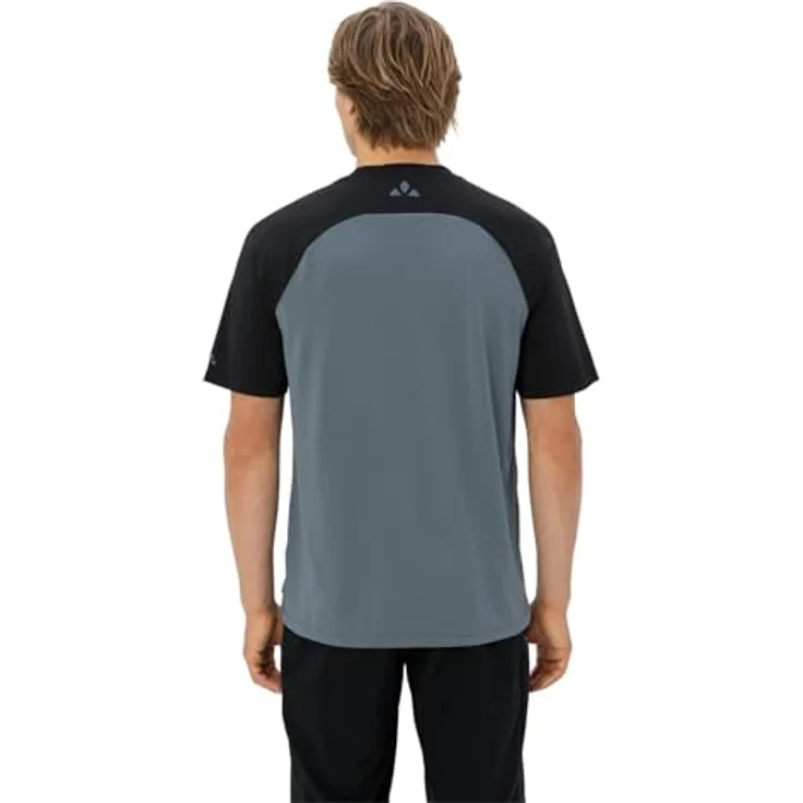 Vaude Loamer Shirt, Herren Arbeitsshirt aus recyceltem Polyester mit Colorblock-Design, Grau, XXL – Bild 4