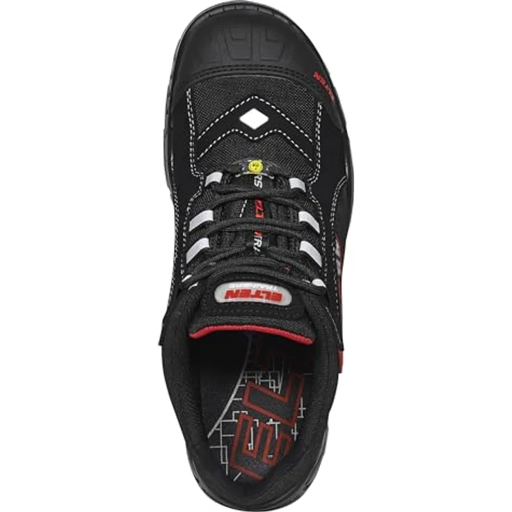 ELTEN Sicherheitsschuh Halbschuh SENEX Pro ESD, S3, Geschlossene, gepolsterte Lasche, Größe 39, Schwarz – Bild 8