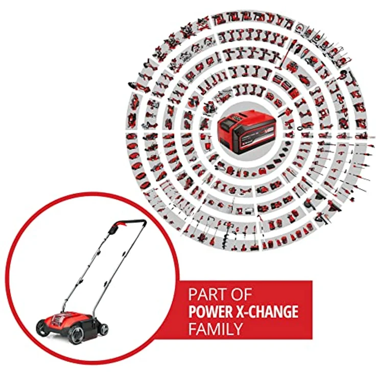 Einhell 18 V Akku-Vertikutierer-Lüfter GC-SC 18-28 Li Power X-Change | Solo-Gerät – Bild 2