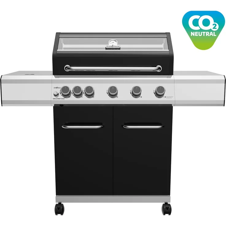 Grillfürst Gasgrill Grillfürst G510G 5-Brenner Hochtemperaturbrenner und Gusseisen Rosten
