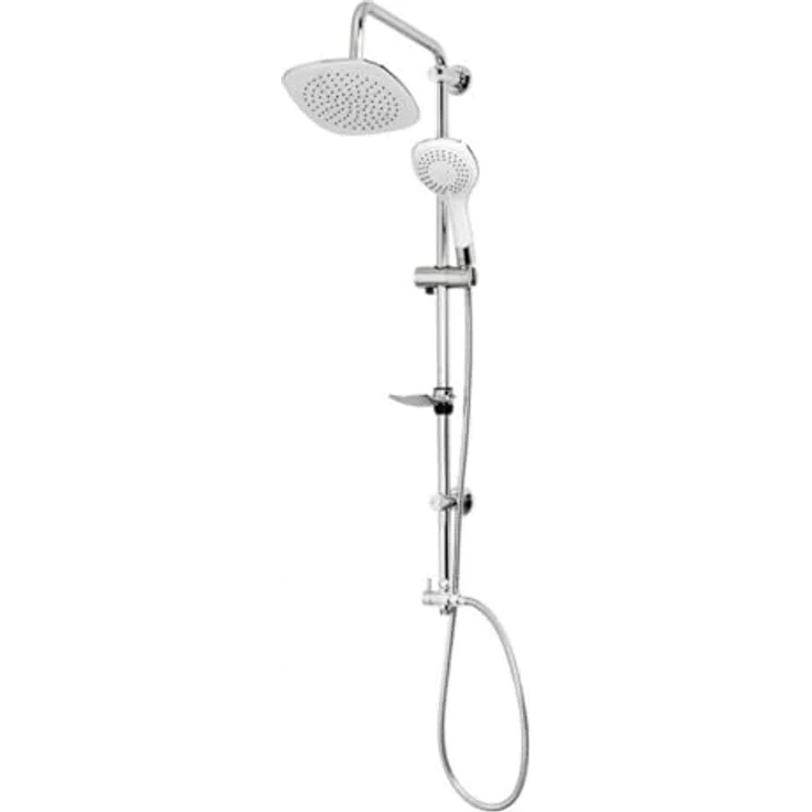 Hansgrohe Vernis Blend Duscharmatur Einhebelmischer Set mit Aloni Handbrause und Regendusche, Aufputz Wandmontage, in Chrom oder Schwarz matt – Bild 4