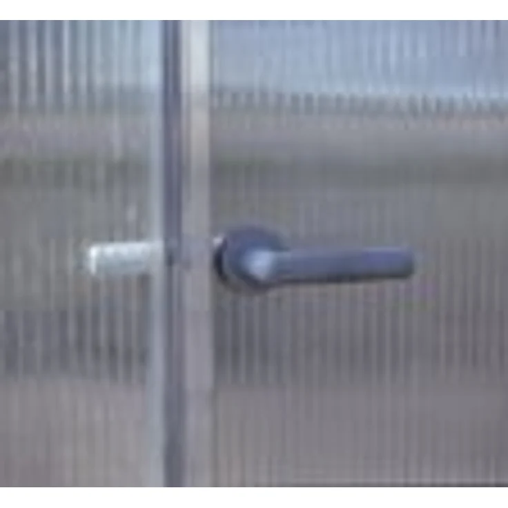 Gutta Gewächshaus gutta F3 Polycarbonat 6 mm 227 x 228 cm silber, stabile Alukonstruktion, spezial Hohlkammerplatten, Dachfenster – Bild 6