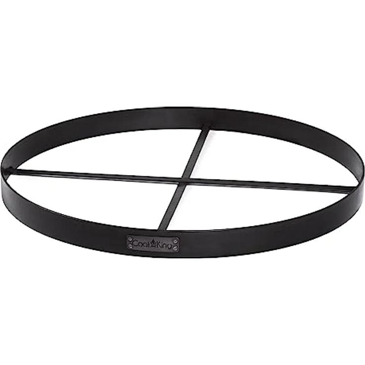 Cook King Grill Feuerstelle rund für Dekosteine 100 cm, hochwertiger Stahl mit ästhetischer Rostschicht