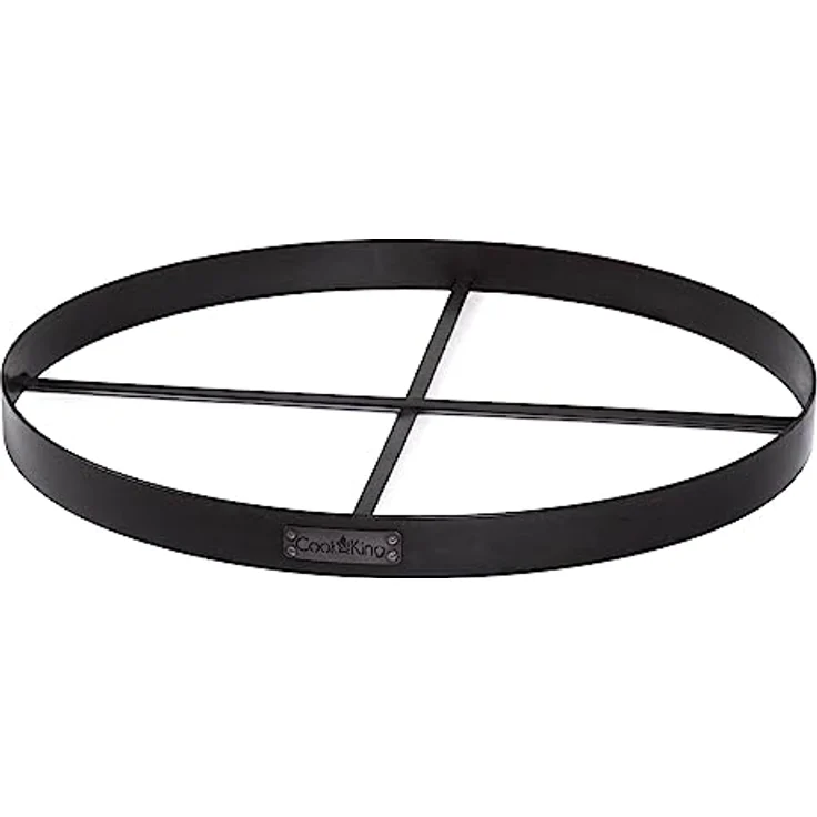 Cook King Grill Feuerstelle rund für Dekosteine 100 cm, hochwertiger Stahl mit ästhetischer Rostschicht – Bild 1