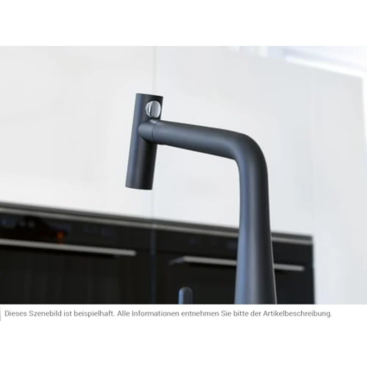 FRANKE Küchenarmatur Icon, Ausziehbare Schlauchbrause mit Laminar-Perlator, Black Matt – Bild 2