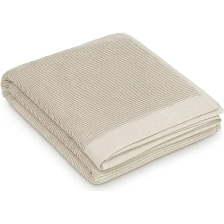 S. Oliver Saunatuch Natur, Uni, 80x200 cm, Oeko-Tex® Standard 100, Made IN Green, angenehm weich, mit Aufhängeschlaufe, hochwertige Qualität, Bordüre – Bild 1
