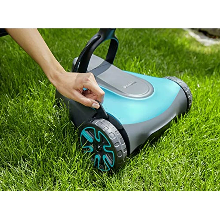GARDENA Akku-Rasenmäher HandyMower Li-18-22 Ready-To-Use Set: Handrasenmäher, mit 22 cm Schnittbreite für bis zu 50 qm Rasenfläche, Schnitthöhe 30-50 mm, Mulchfunktion, inkl. 18 V Akku (5023-20) – Bild 9
