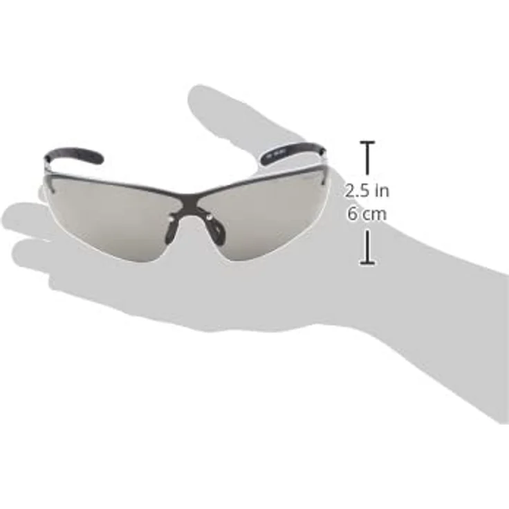 BollÃ© Silium Schutzbrille, Sichtscheibe Grau, Rahmen u. Bügel: Metall, EN 166 – Bild 6